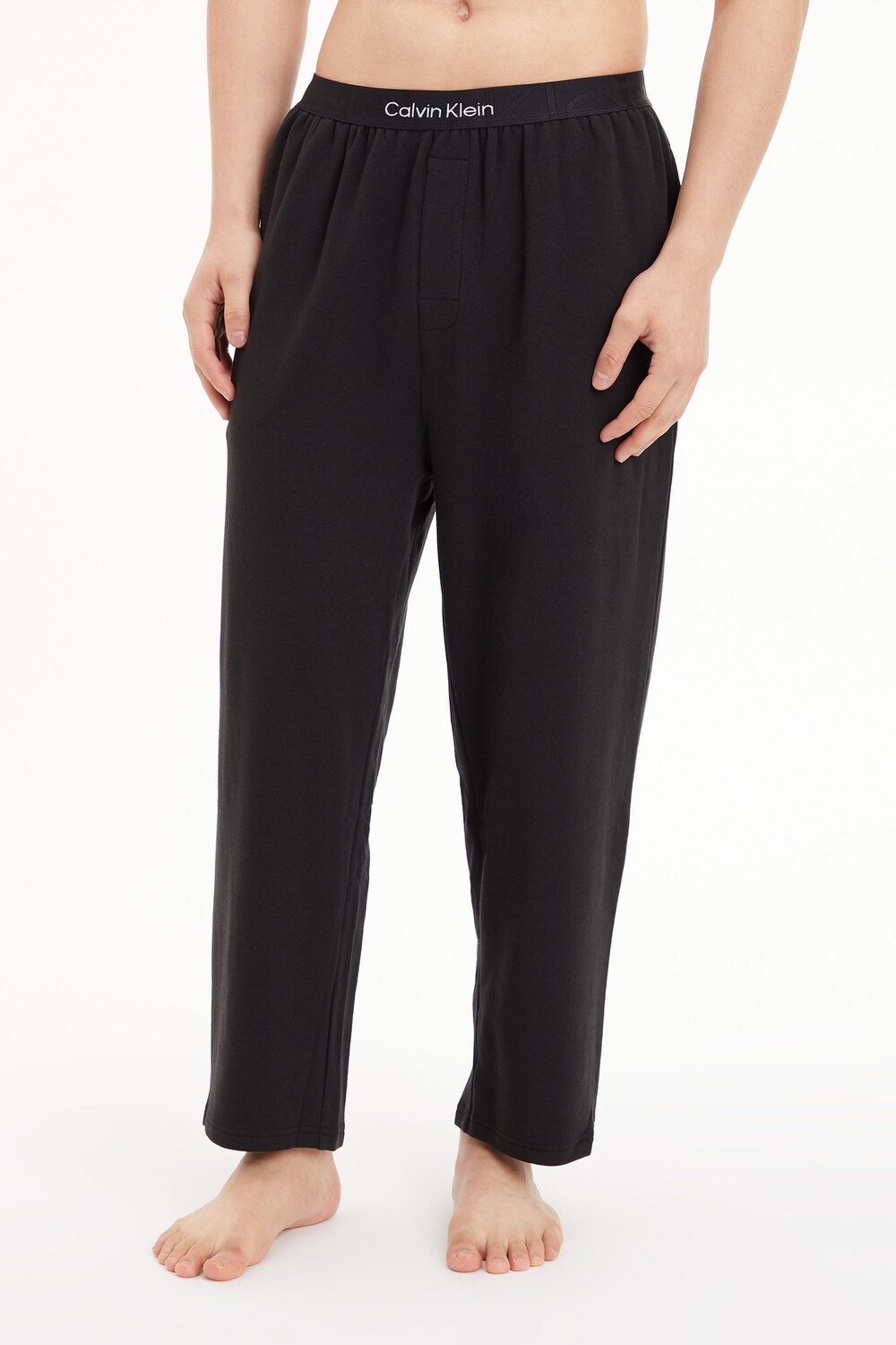 

Пижамные брюки Icon Black с тисненым логотипом Calvin Klein, черный