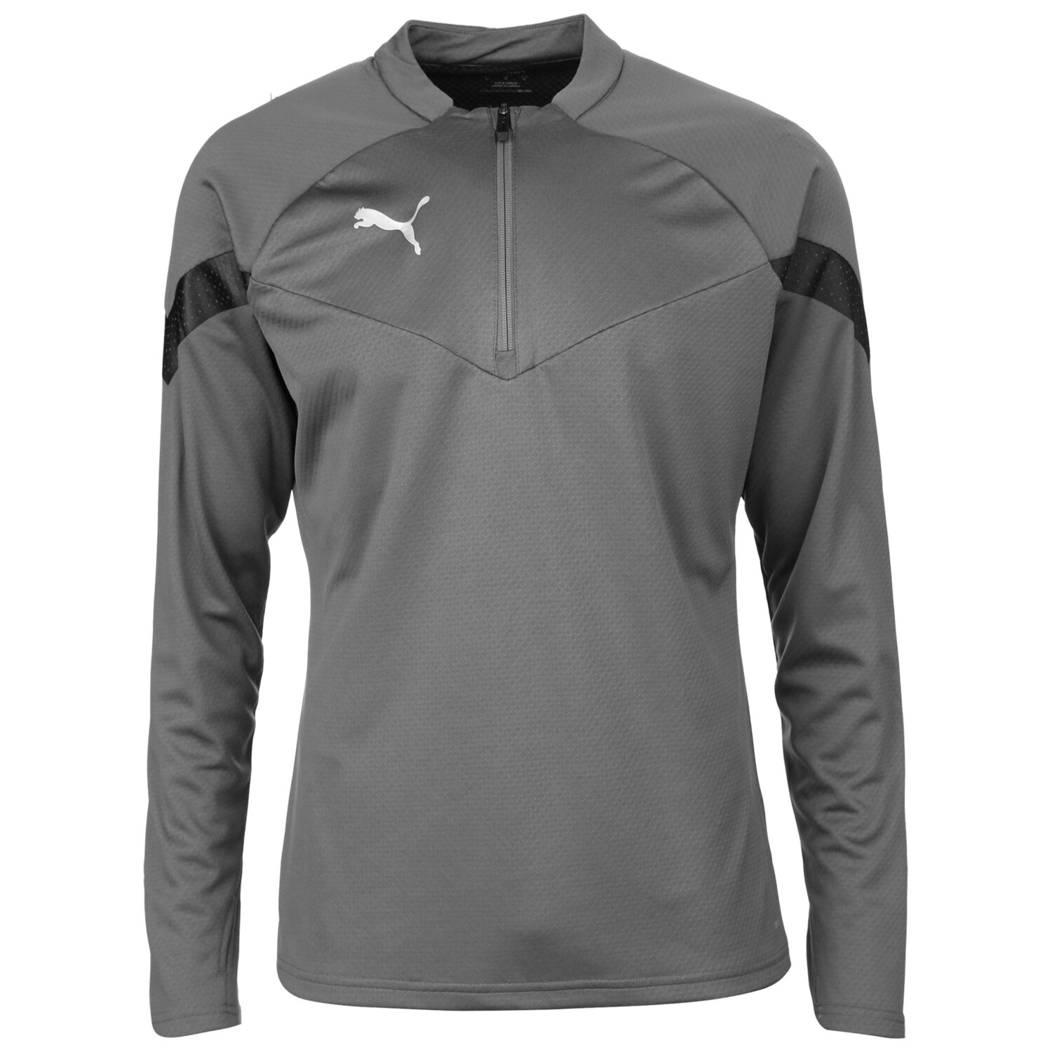 

Лонгслив Puma TeamFinal Training 1/4 Zip Top, цвет grau/silber