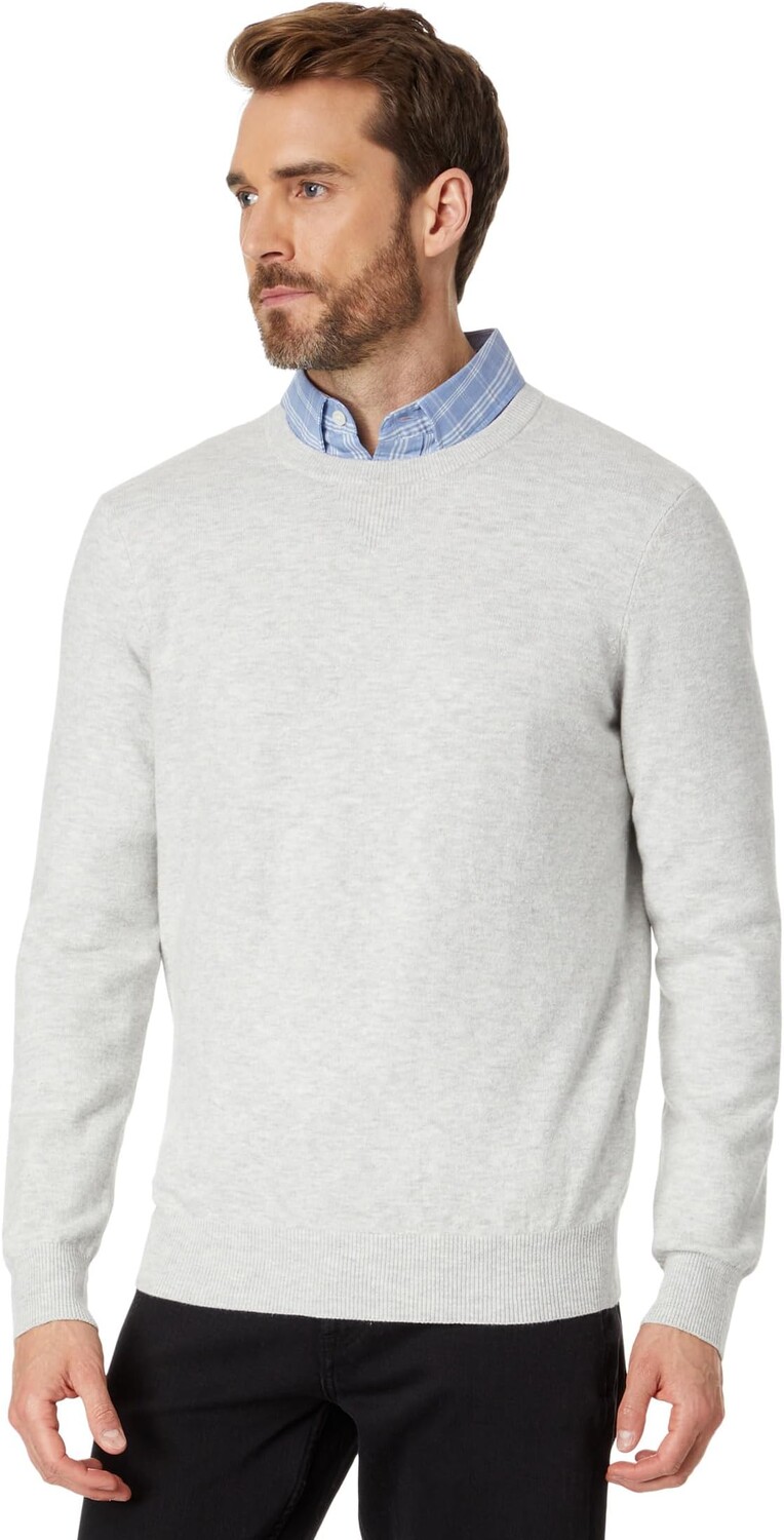 

Свитер Джексона с круглым вырезом Faherty, цвет Ivory Ice Heather