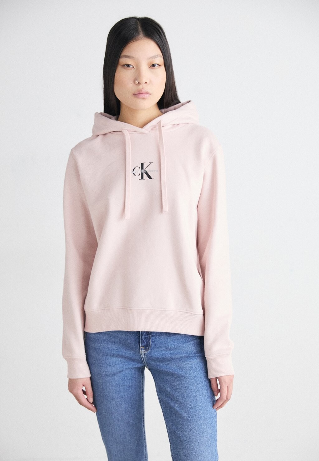 

Толстовка HOODIE SMALL MONOLOGO Calvin Klein Jeans, розовый
