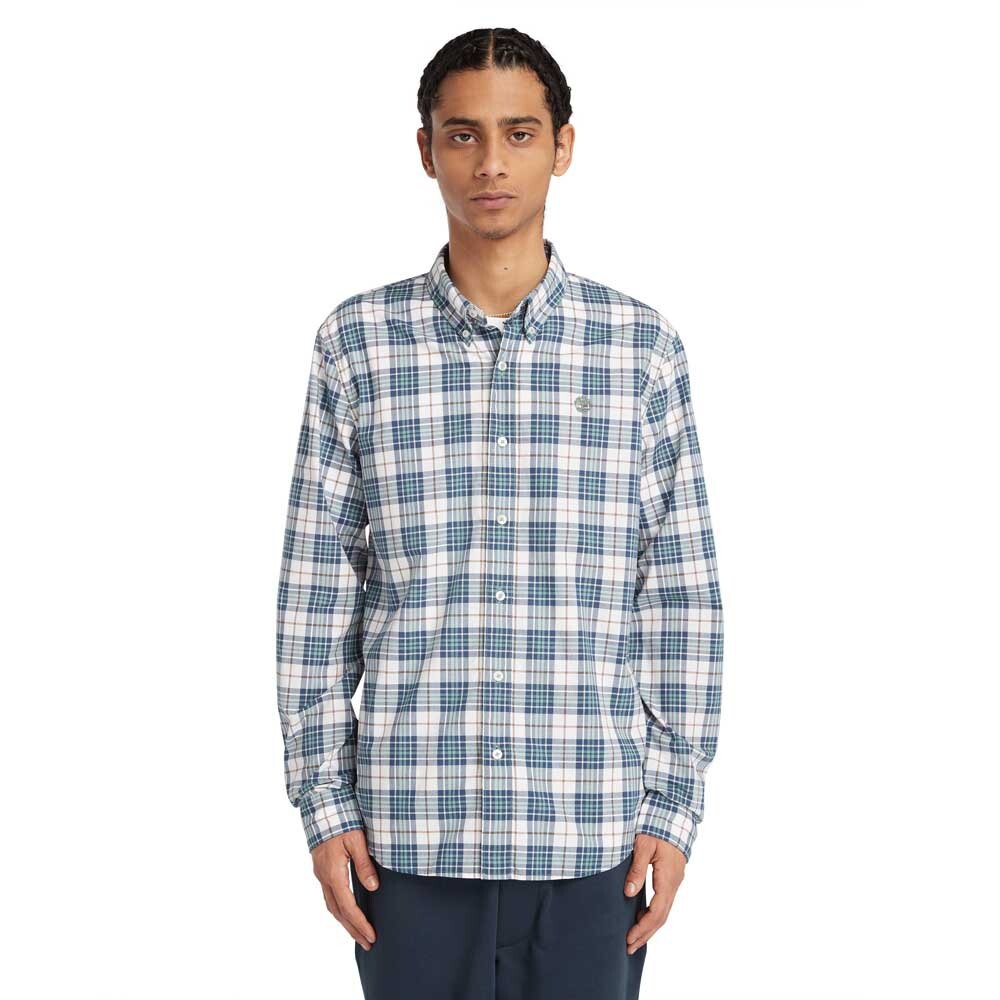 

Рубашка с длинным рукавом Timberland Stretch Poplin Tartan Slim, разноцветный
