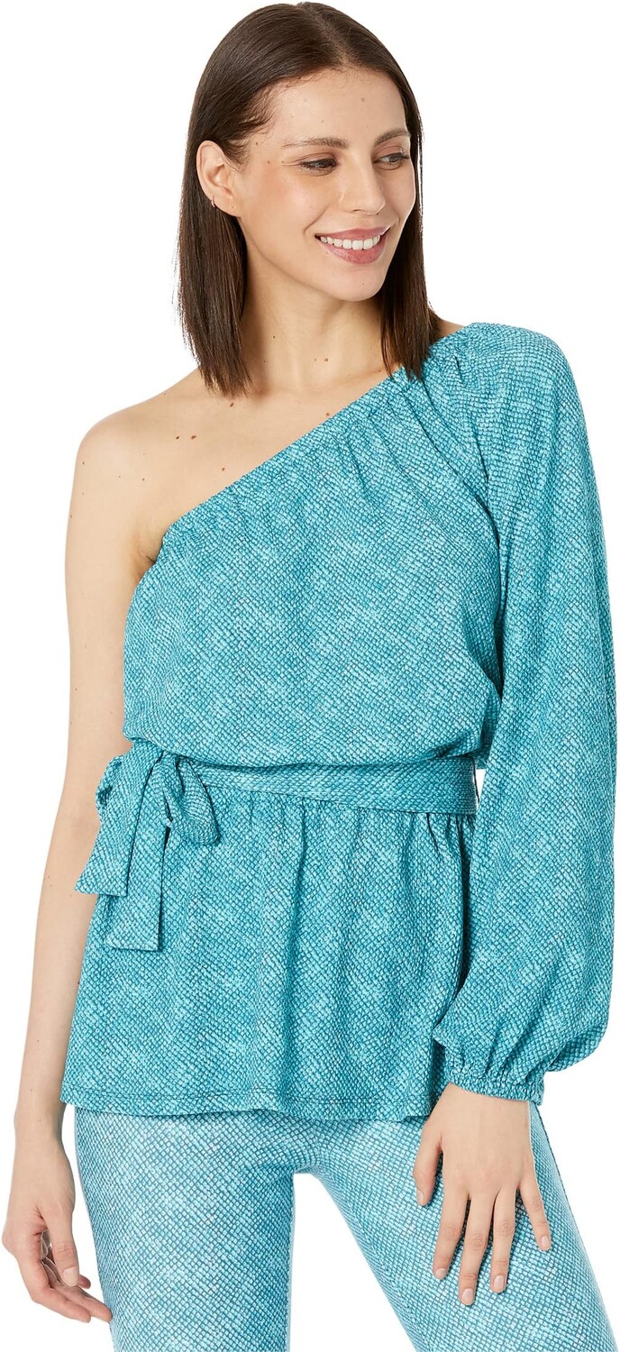 

Туника Michael Kors Uroko One Shoulder Tunic, цвет Turquoise