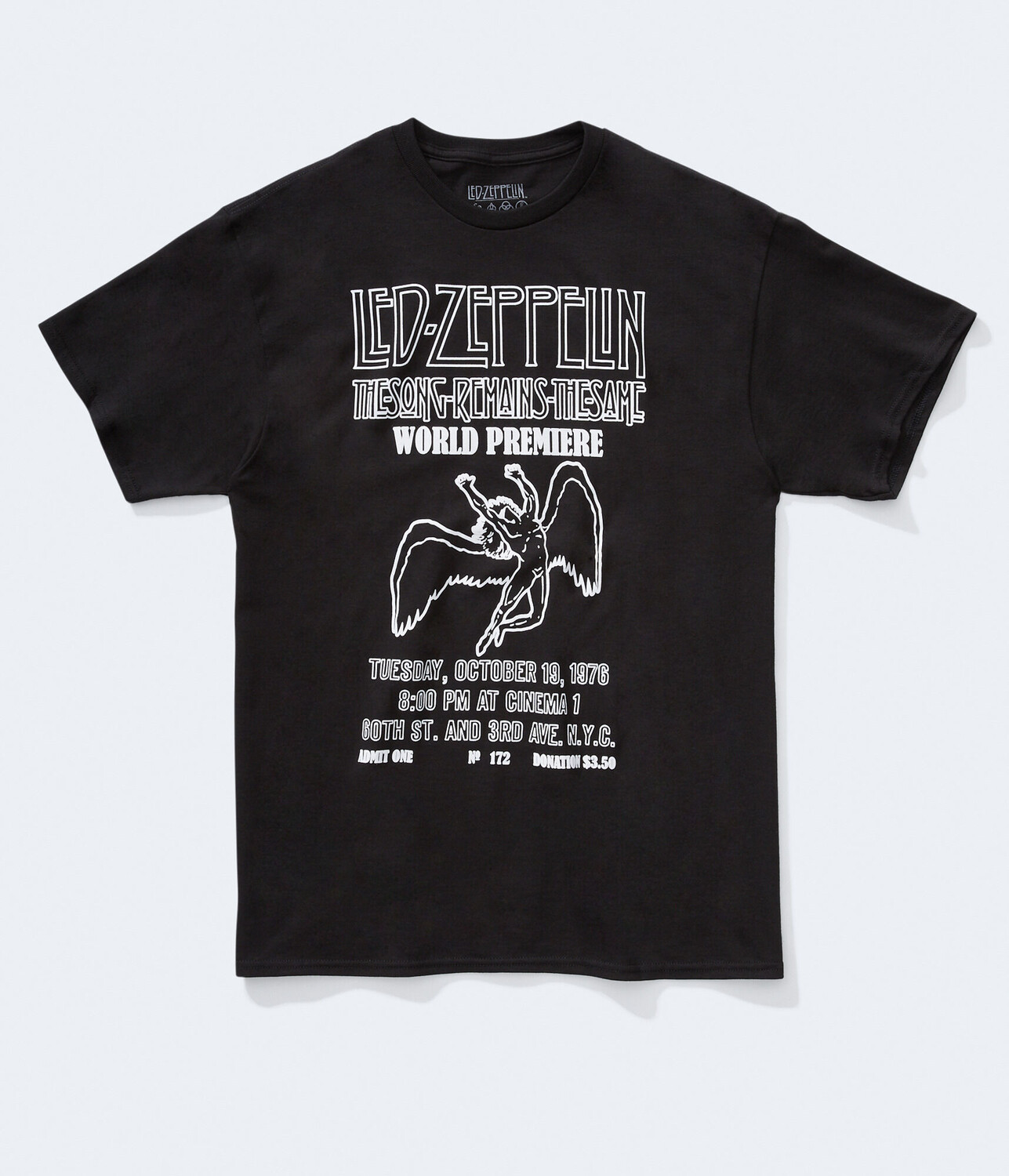 

Футболка с изображением билета Led Zeppelin Aeropostale, черный