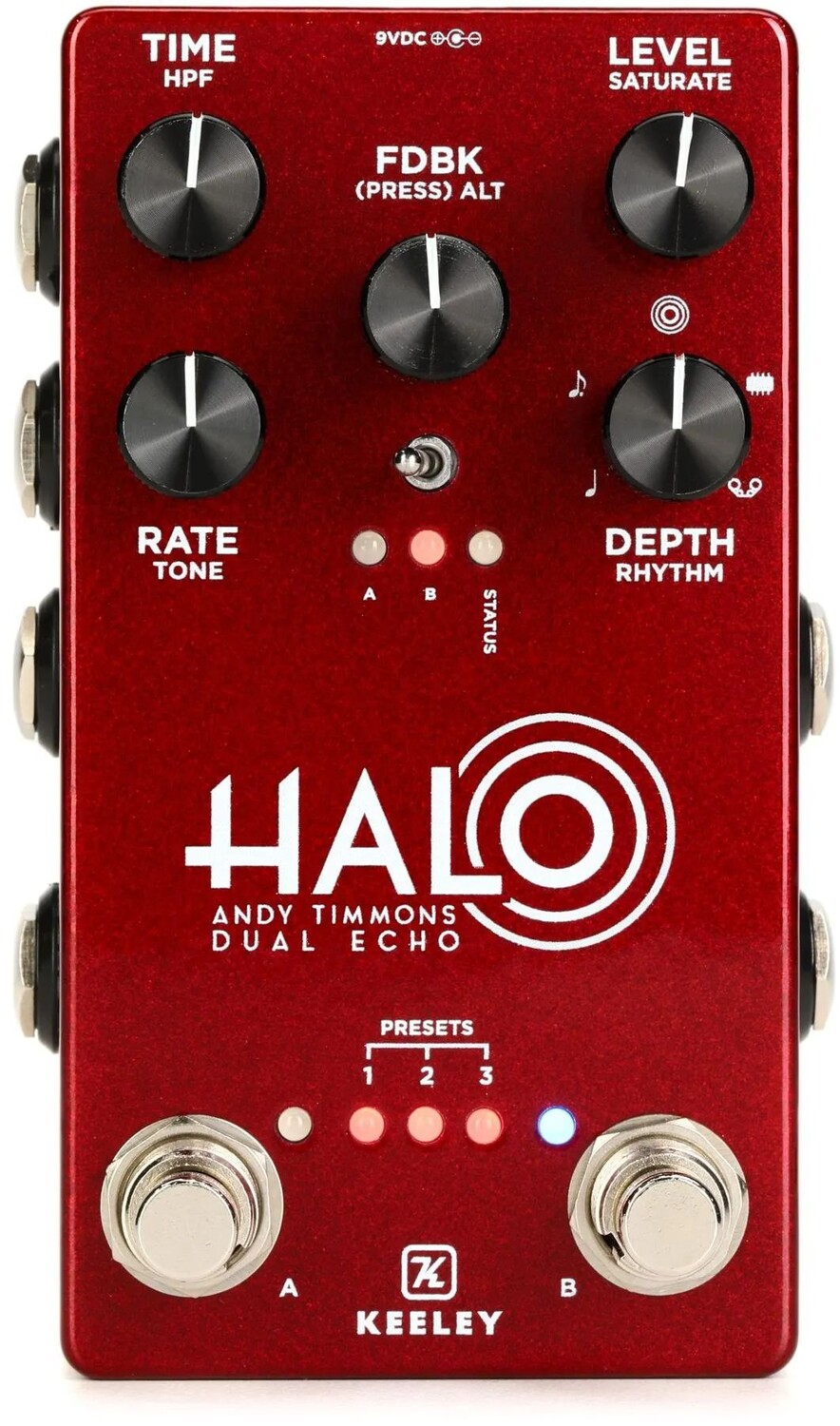 

Педаль Keeley Halo Andy Timmons Dual Echo — Andy Apple Red