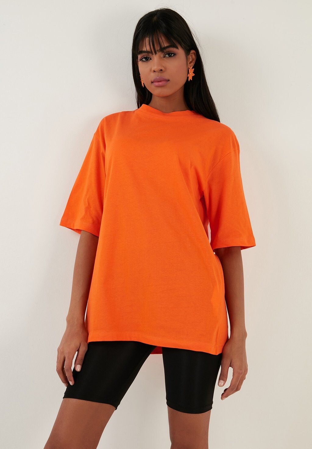

Базовая футболка Loose Fit LELA, цвет orange