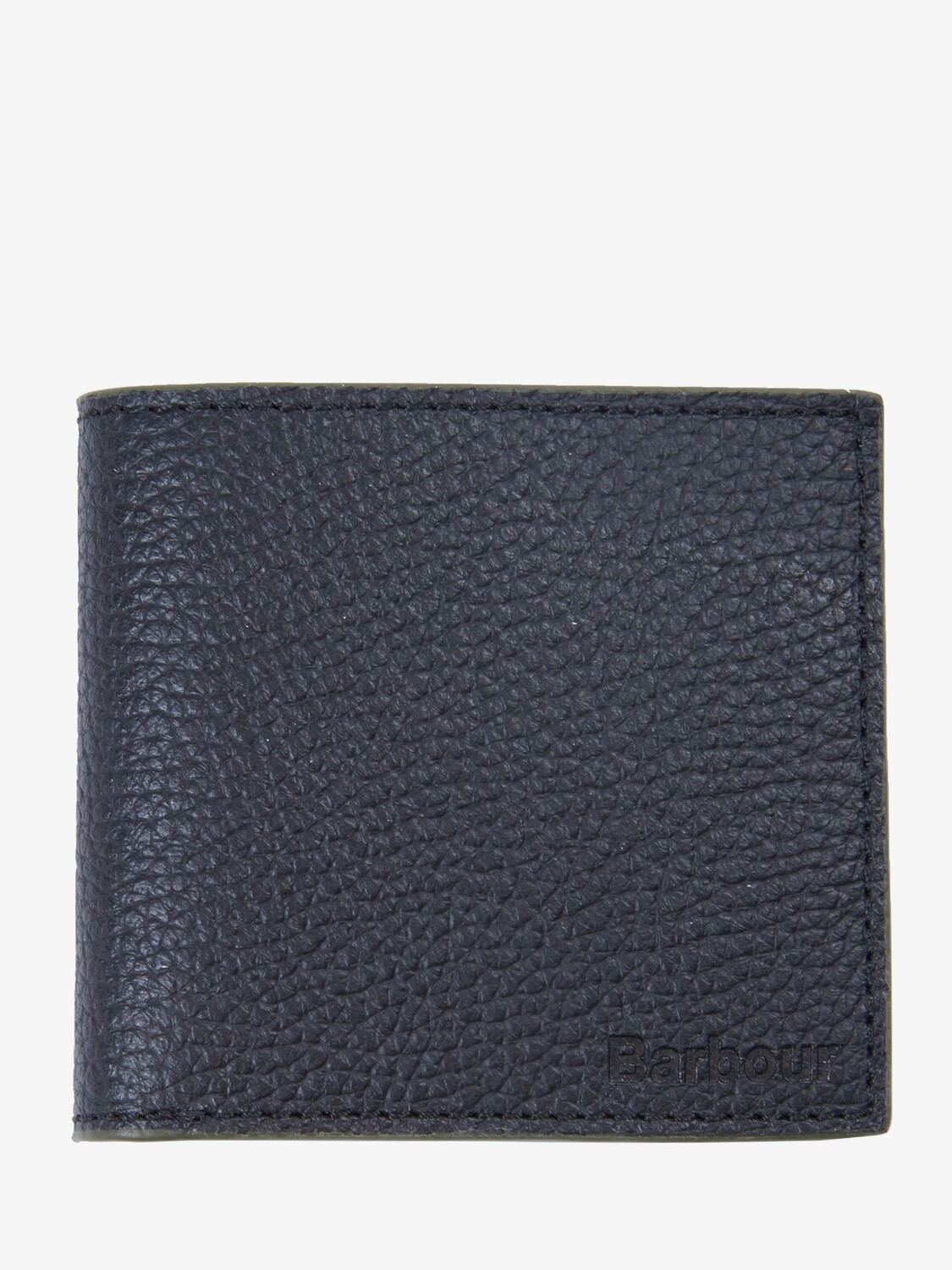 

Кошелек Barbour Bifold из зернистой кожи, черный