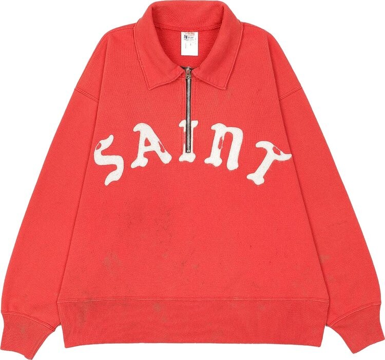 

Толстовка Saint Michael Half-Zip Saint Logo 'Red', красный