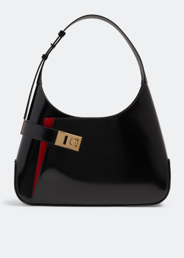 

Сумка через плечо Ferragamo Hobo L, черный
