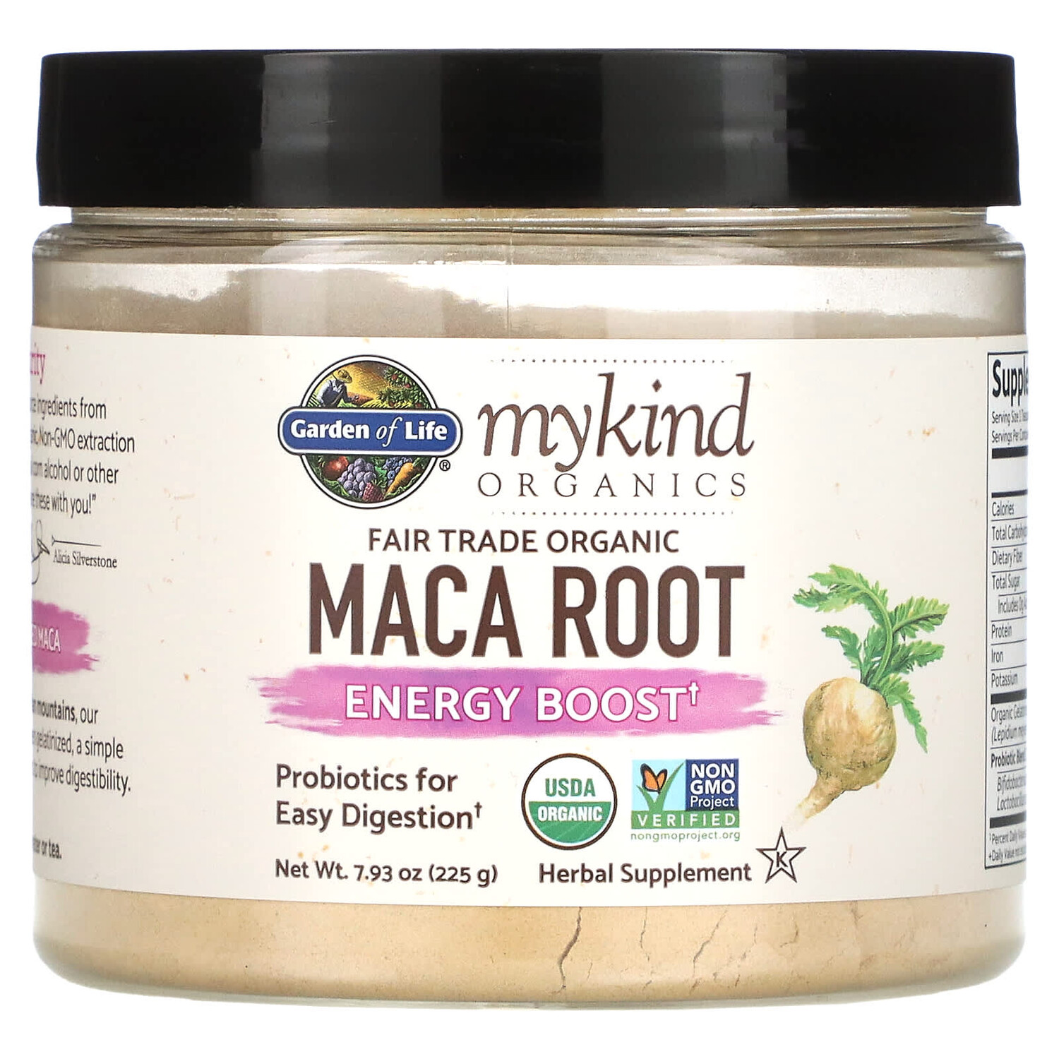 

MyKind Organics, корень органической маки со знаком этичной торговли, заряд энергии, 225 г (7,93 унции), Garden of Life