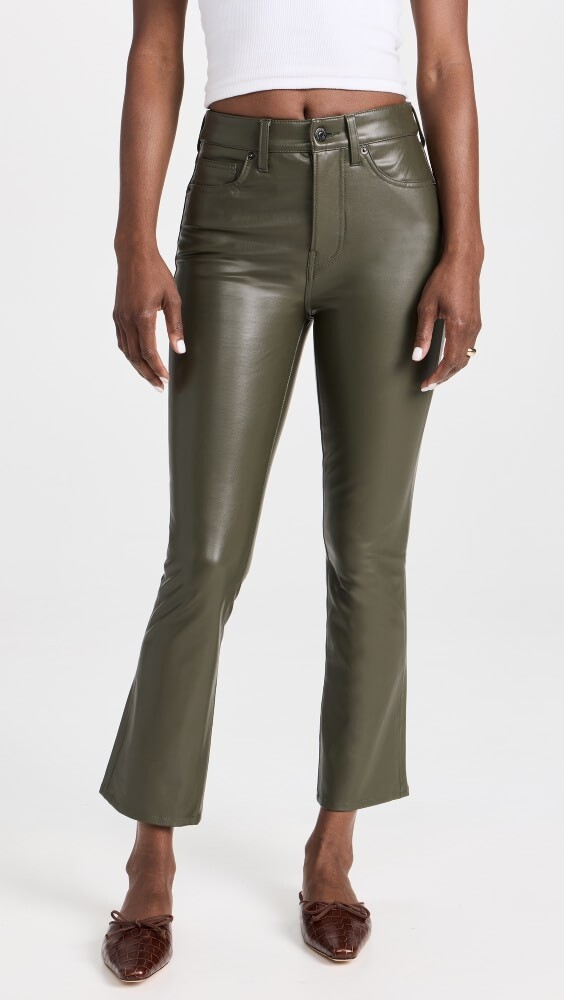 

Брюки Veronica Beard Jean Carly Vegan Leather Kick Flare