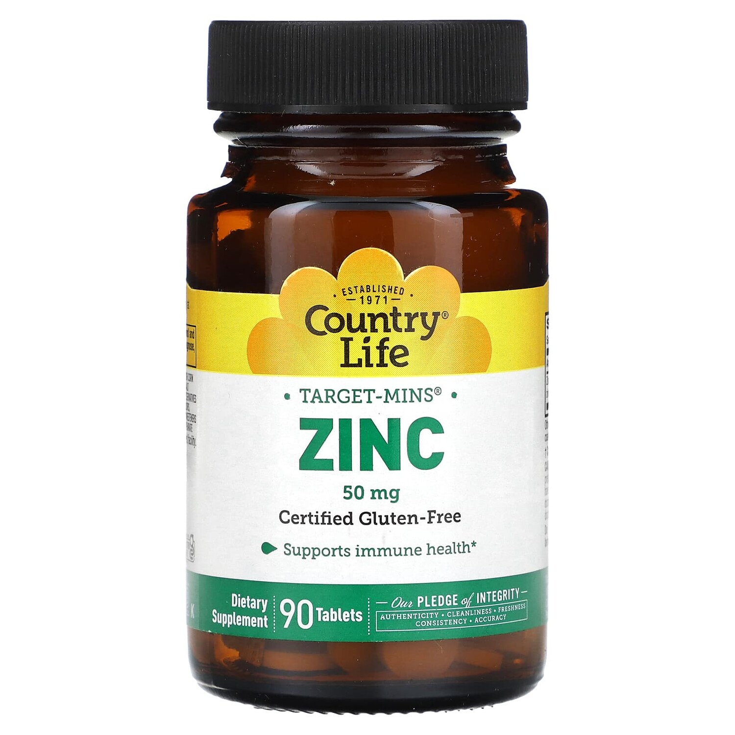 

Target-Mins Zinc, 50 мг, 90 таблеток, Country Life