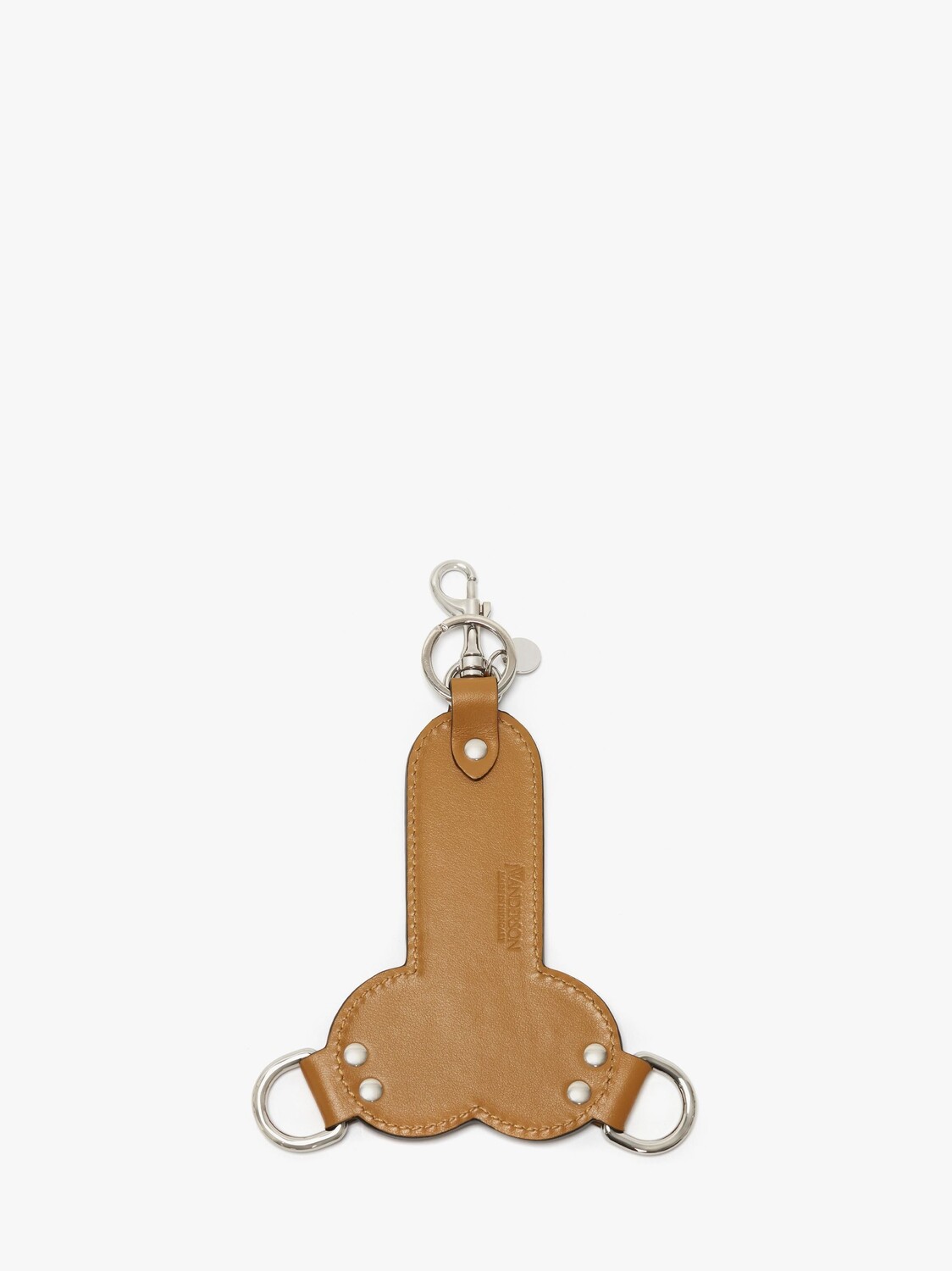 

Кожаный брелок JW Anderson, горчичный