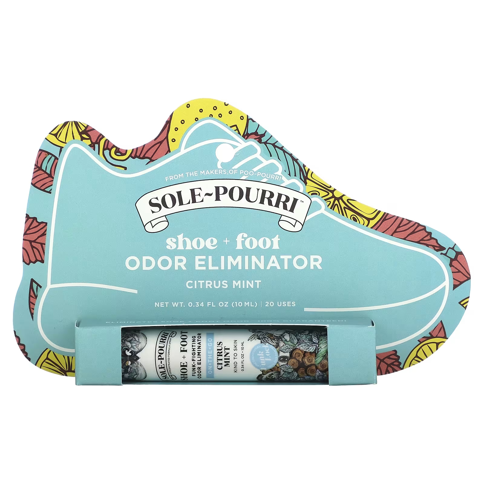 цена Средство для устранения запаха ног Poo-Pourri Sole-Pourri Shoe цитрус и мята, 10 мл