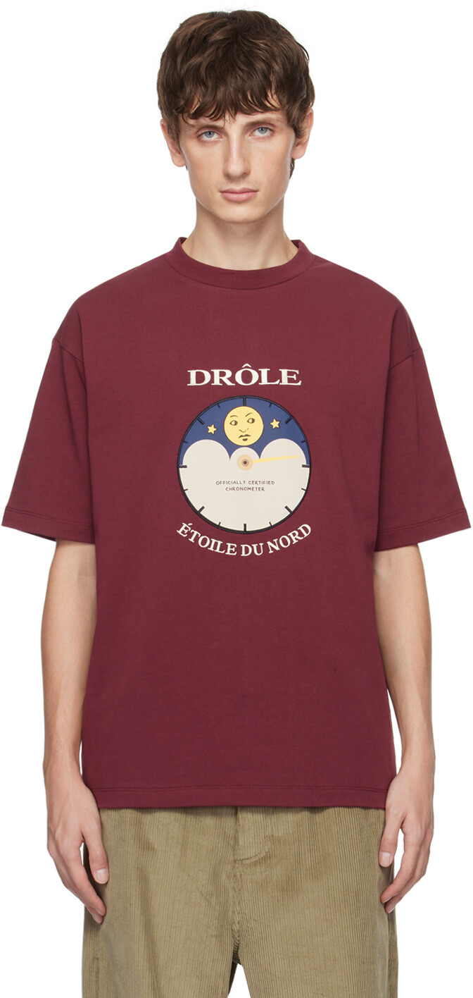

Красная футболка Drole De Monsieur Le Футболка etoile Du Nord, Красный