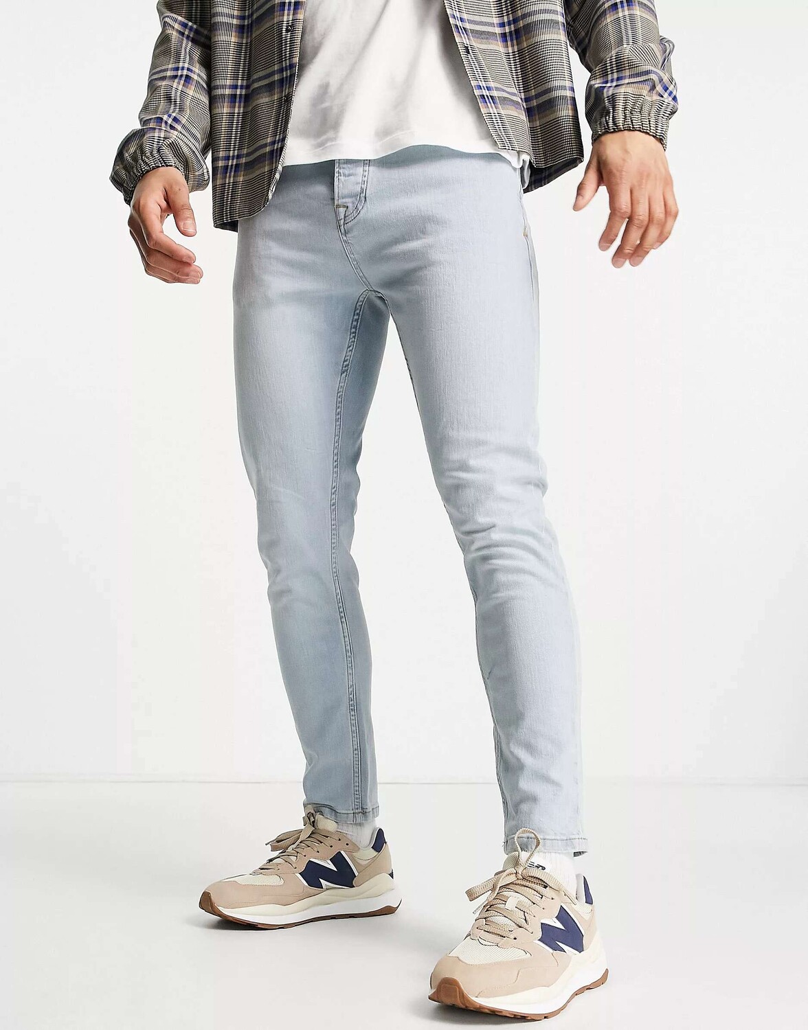 

Джинсы Topman зауженного кроя стрейч светлого оттенка