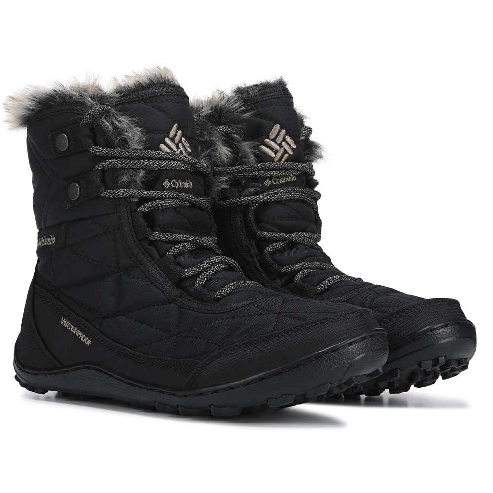 Женские водонепроницаемые зимние ботинки Minx Shorty 3 Omni-Heat Columbia, черный