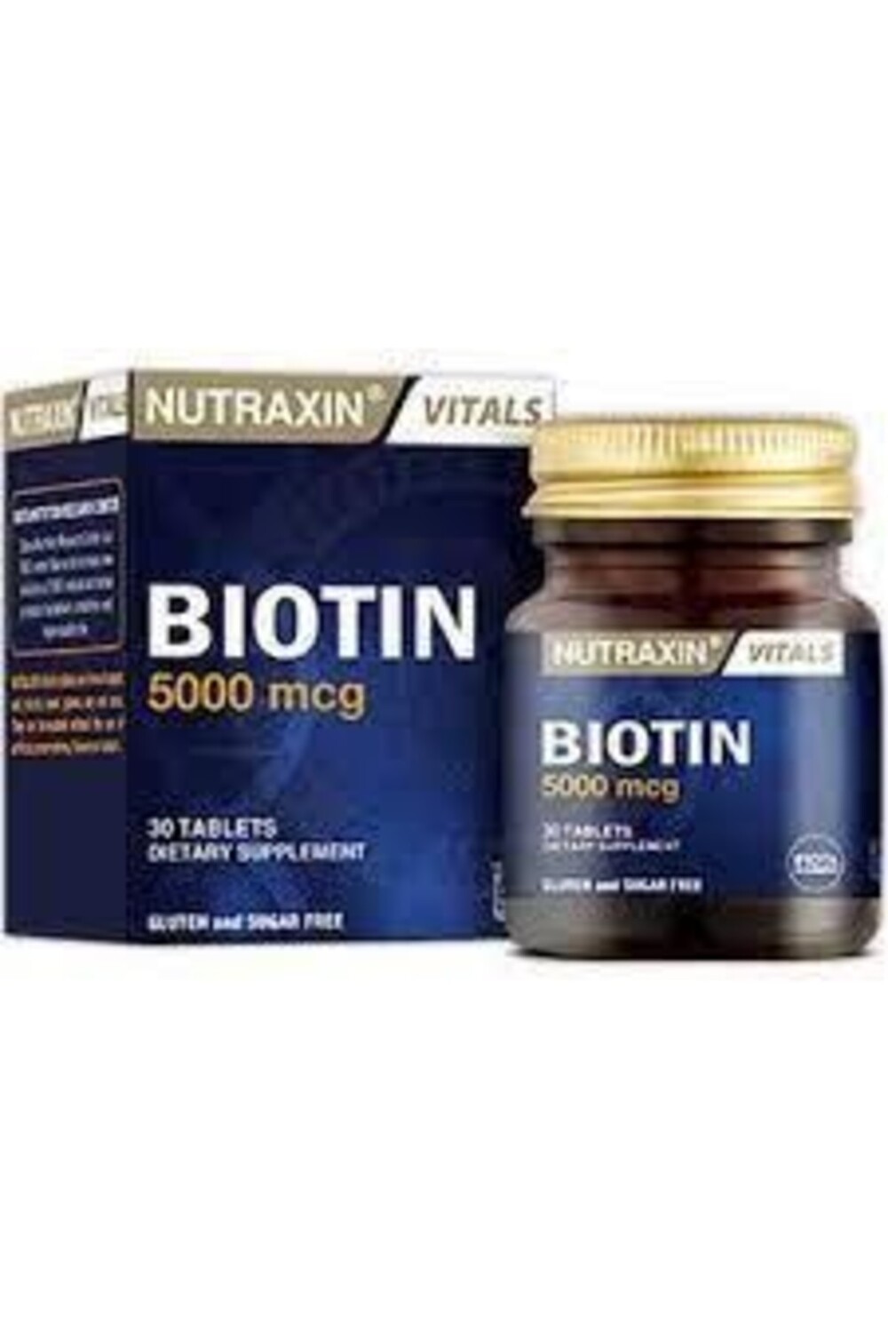 

Nutraxin Биотин 5000 мкг Пищевая добавка 30 таблеток