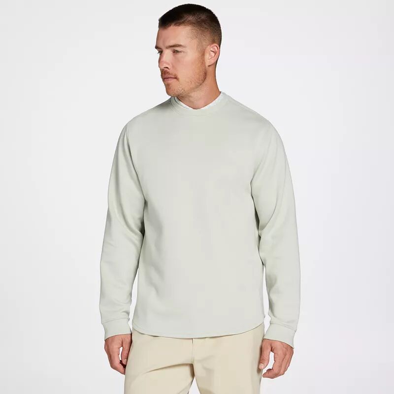 Мужской флисовый пуловер для гольфа Vrst Pinnacle с круглым вырезом