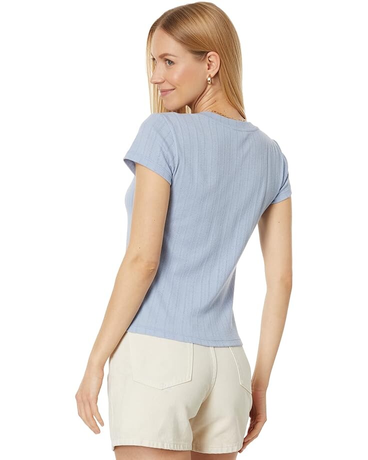 

Футболка Splendid Arlie Mini Pointelle Tee, цвет Calypso
