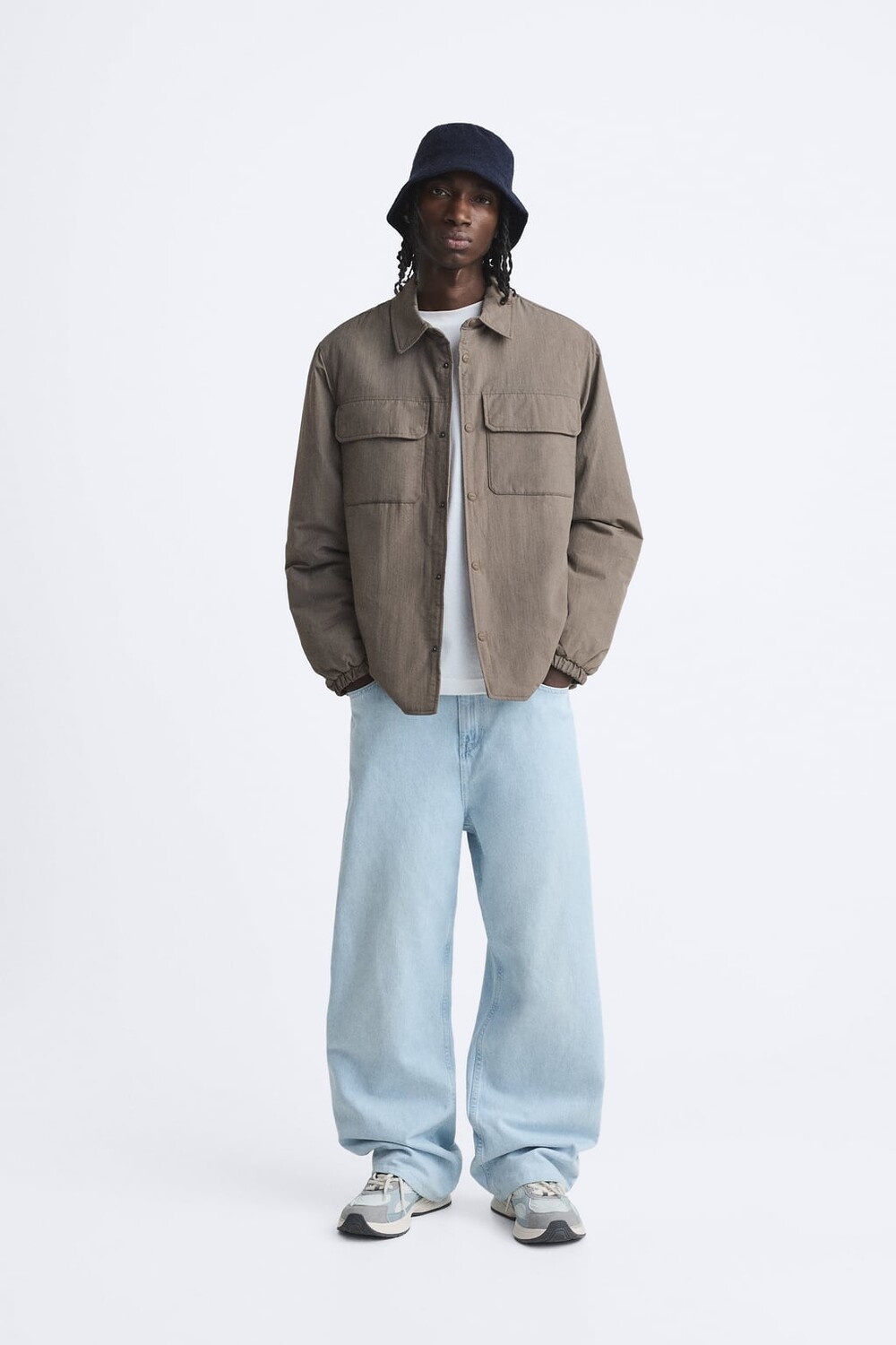 

Куртка рипстоп ZARA, кэмел