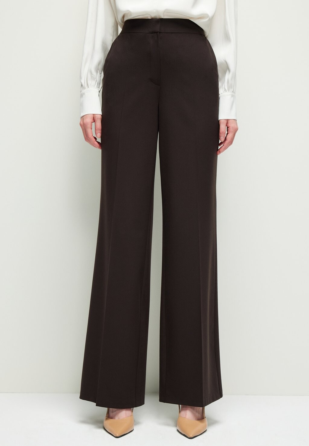 

Брюки Wide Leg adL, коричневый