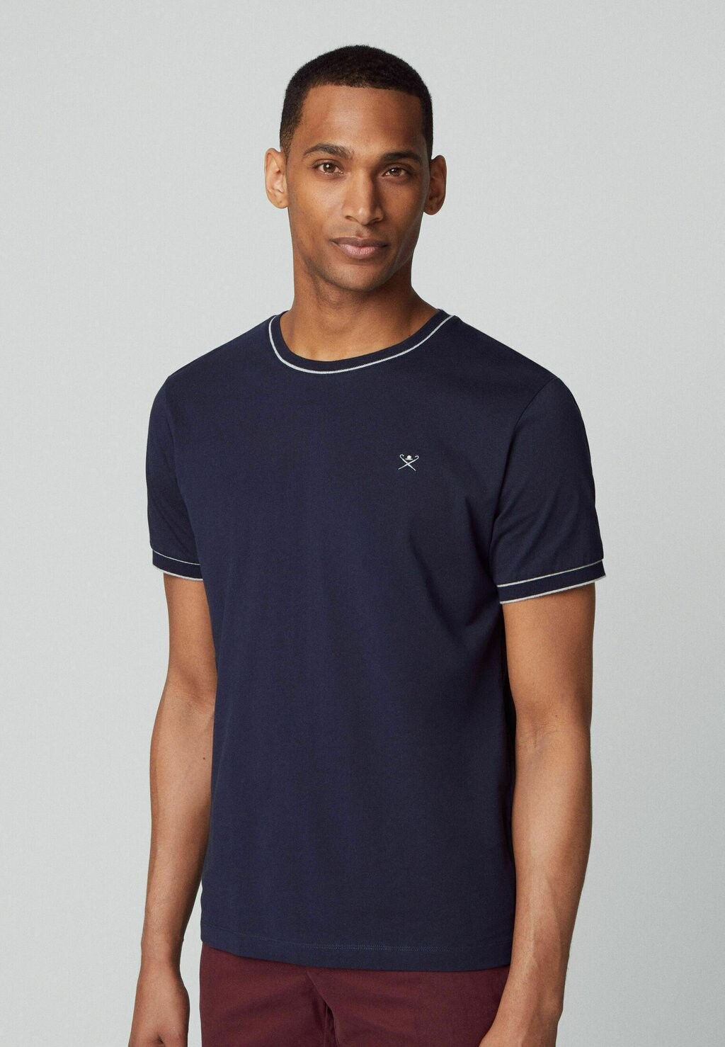 

Базовая футболка Tipped Hackett London, цвет navy
