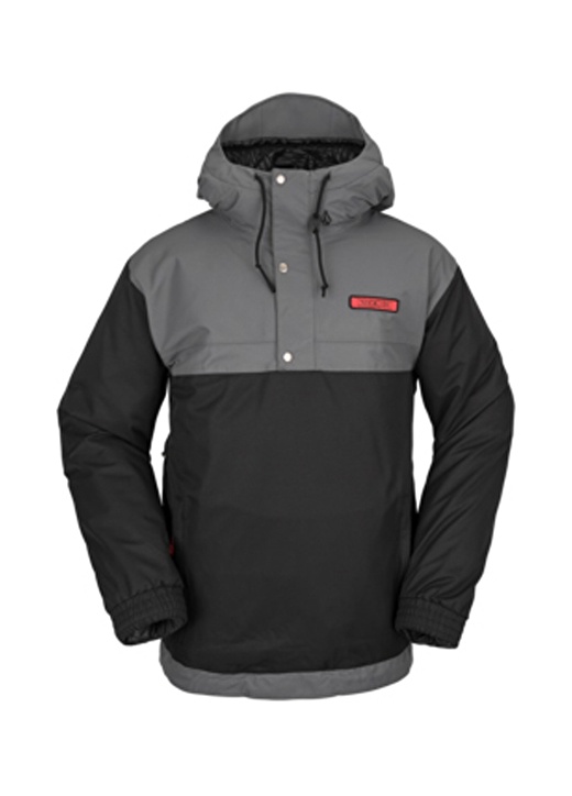 цена Черная мужская лыжная куртка с капюшоном Volcom