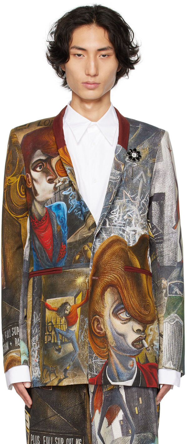 

Разноцветный блейзер Тедди Charles Jeffrey LOVERBOY