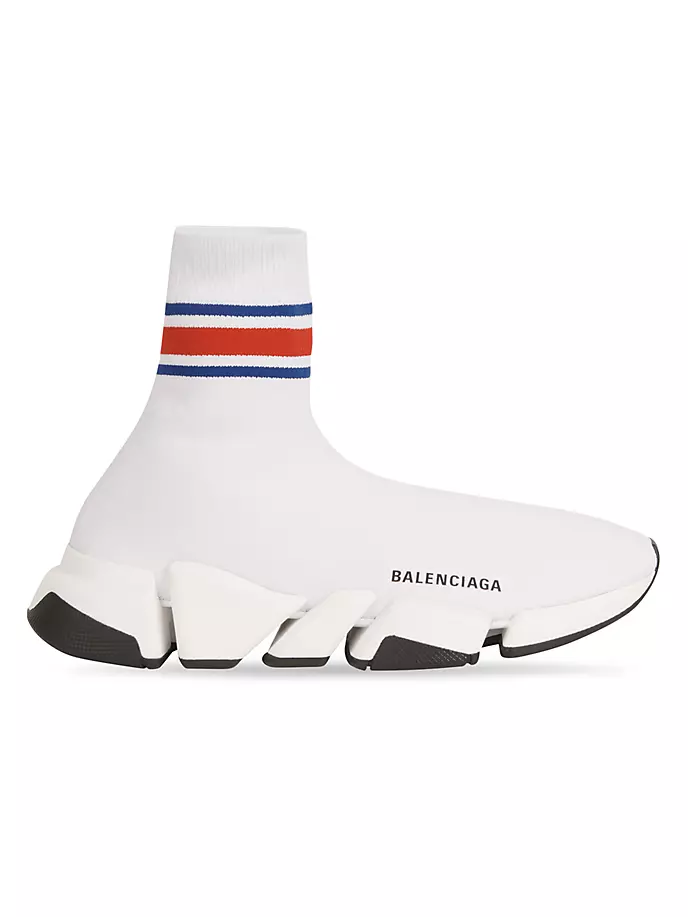 

Кроссовки Speed 2.0 из переработанного трикотажа Balenciaga, белый