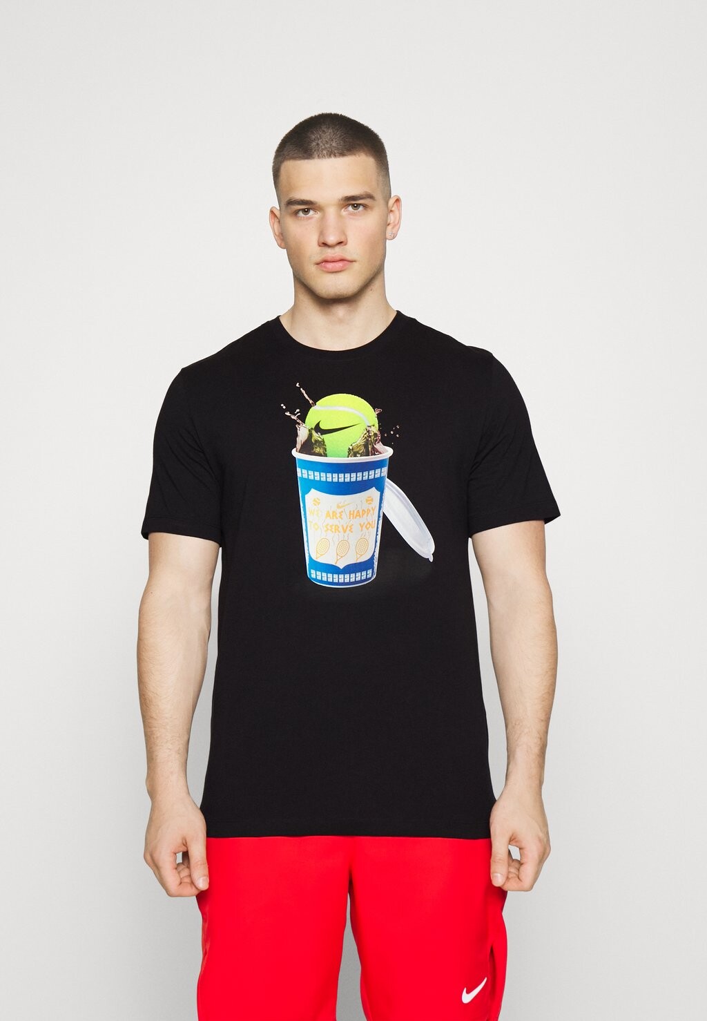 

Футболка с принтом TEE TENNIS HERITAGE Nike, черный