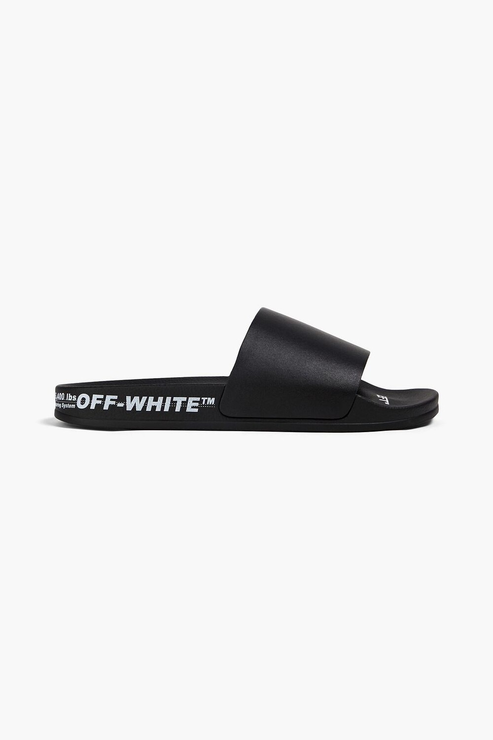 

Шлепанцы из искусственной кожи с принтом Off-White, черный