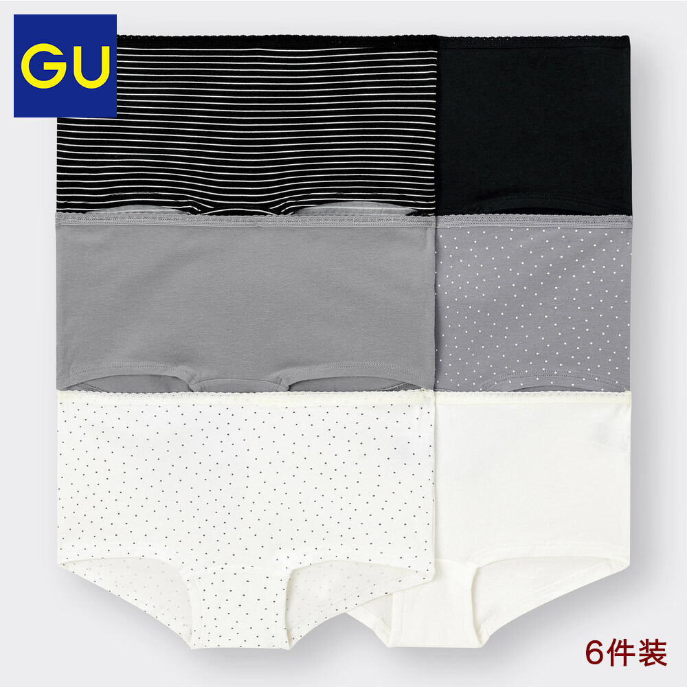

Боксеры женские GU Excellent, синий / красный / зеленый, 6 штук