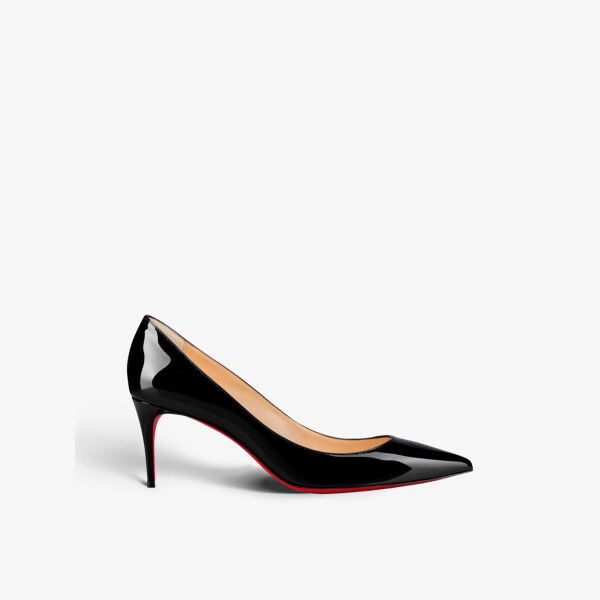 Лакированные туфли Kate 70 с острым носком Christian Louboutin, черный