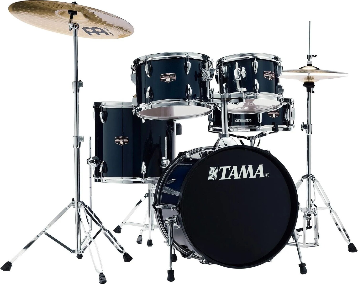 

Tama Imperialstar IE58C Полный набор ударных из 5 предметов с малым барабаном и тарелками Meinl - темно-синий