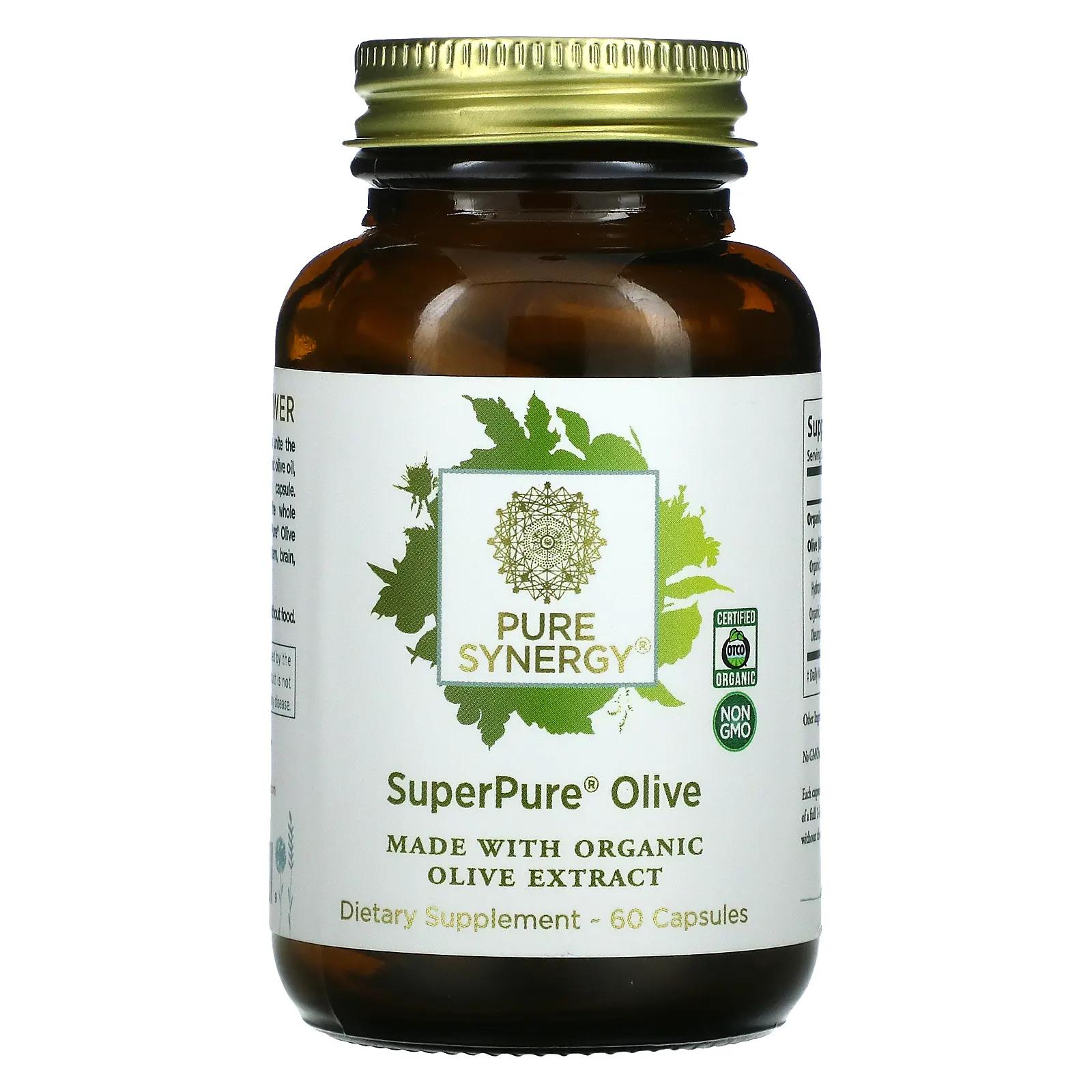 Pure Synergy SuperPure Olive 60 капсул pure synergy purenatal 120 таблеток