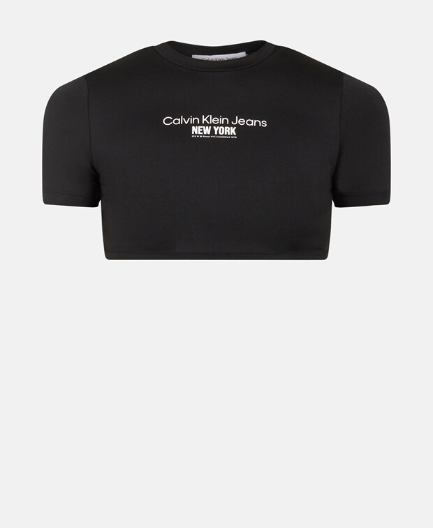 

Укороченный топ Calvin Klein, черный