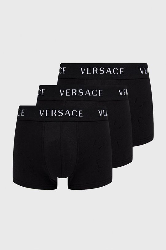 Боксеры (3 пары) Versace, черный