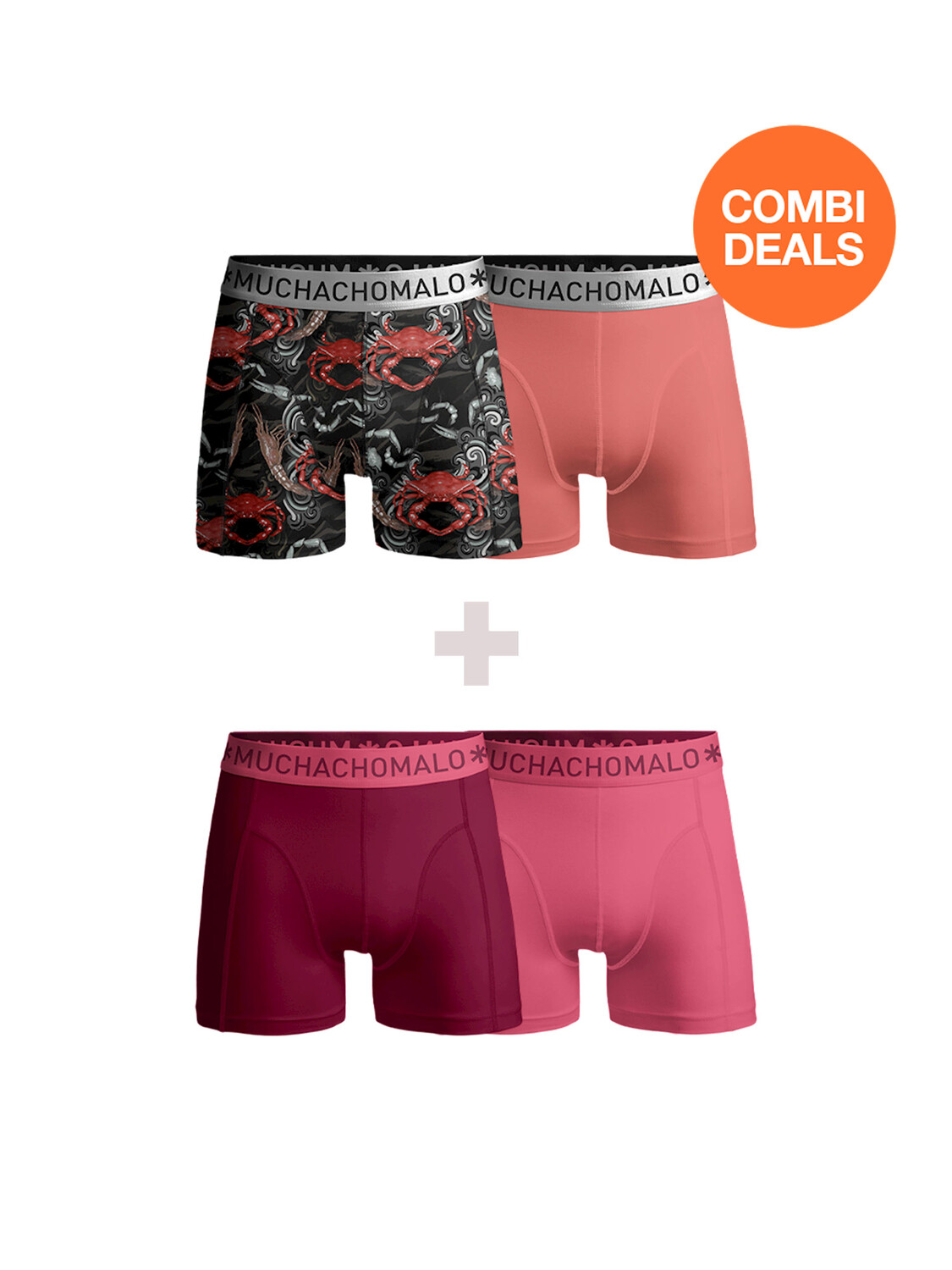 Боксеры Muchachomalo 2er-Set: Boxershorts, цвет Multicolor/Pink/Red/Pink боксеры muchachomalo 2er set boxershorts цвет multicolor pink green purple