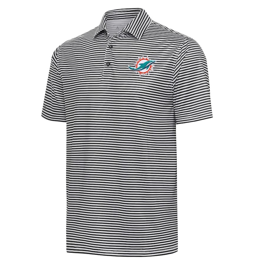 

Поло с коротким рукавом Antigua Miami Dolphins, черный