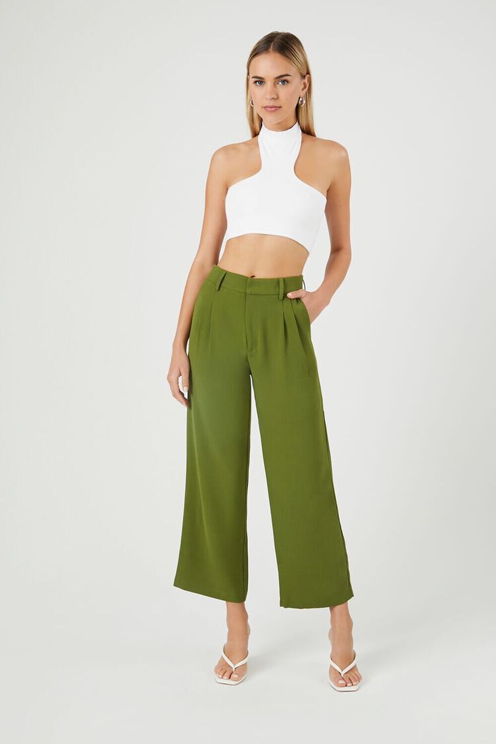 

Укороченные широкие брюки Forever 21