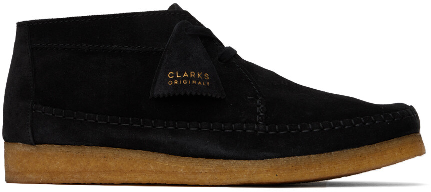 

Черные ботинки дезерты Clarks Originals Weaver, Черный