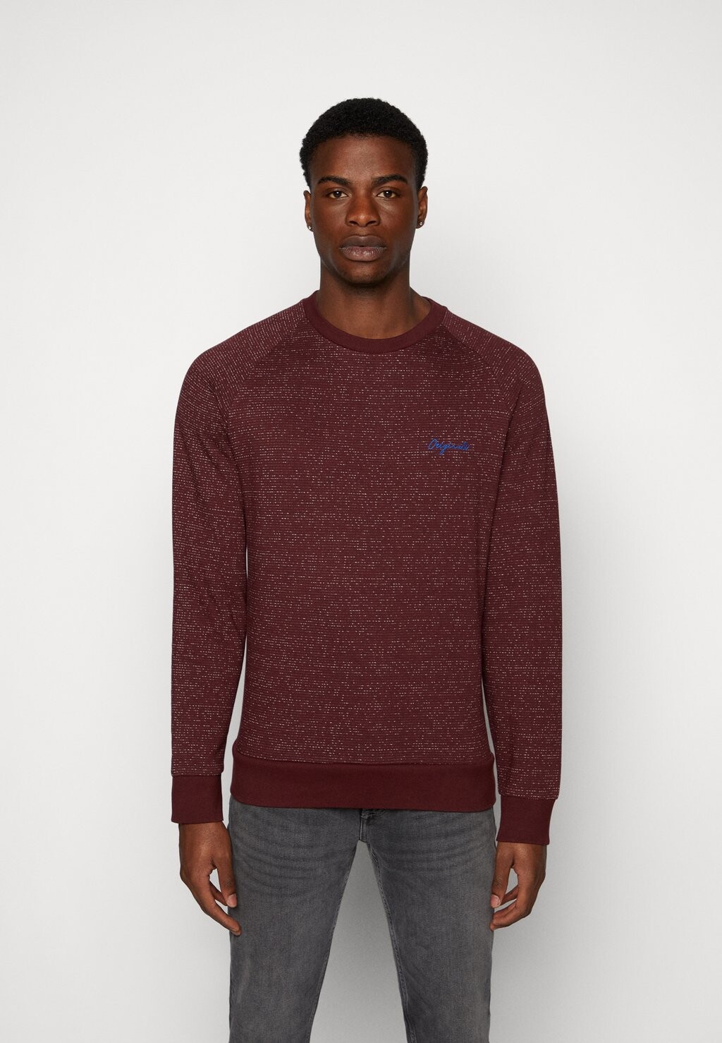 

Толстовка Jack & Jones Jorhide Crew Neck, порт-рояль, Коричневый
