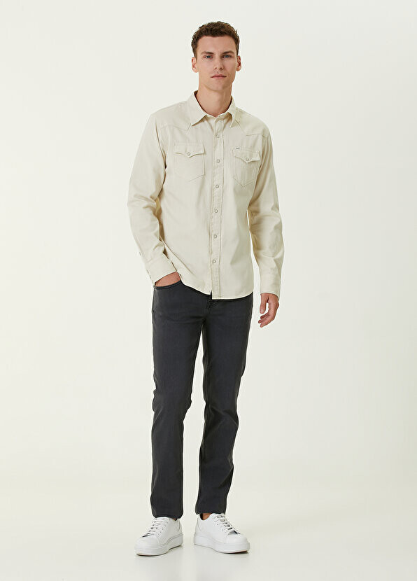 

Серые джинсовые брюки 7 For All Mankind, Серый