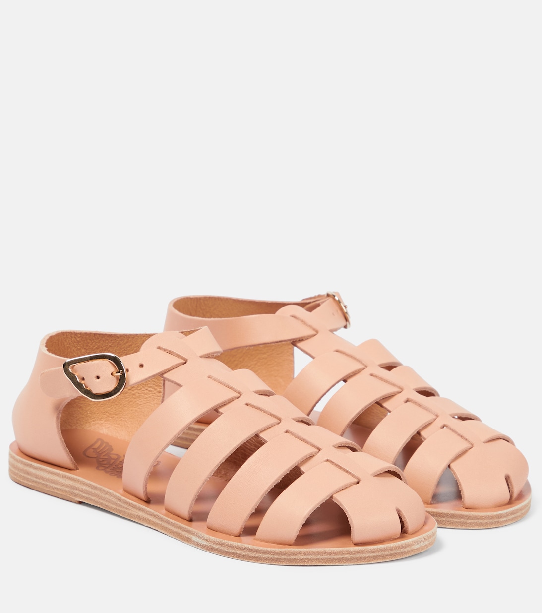 Кожаные сандалии Homeria в рыбацком стиле Ancient Greek Sandals, бежевый кожаные сандалии homeria ancient greek sandals белый