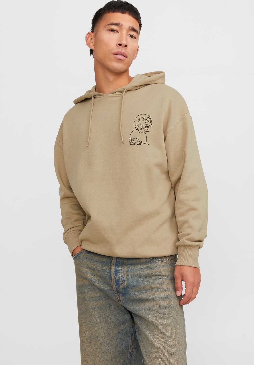 

Толстовка с капюшоном Jorfemur Hood Unisex Jack & Jones, цвет crockery