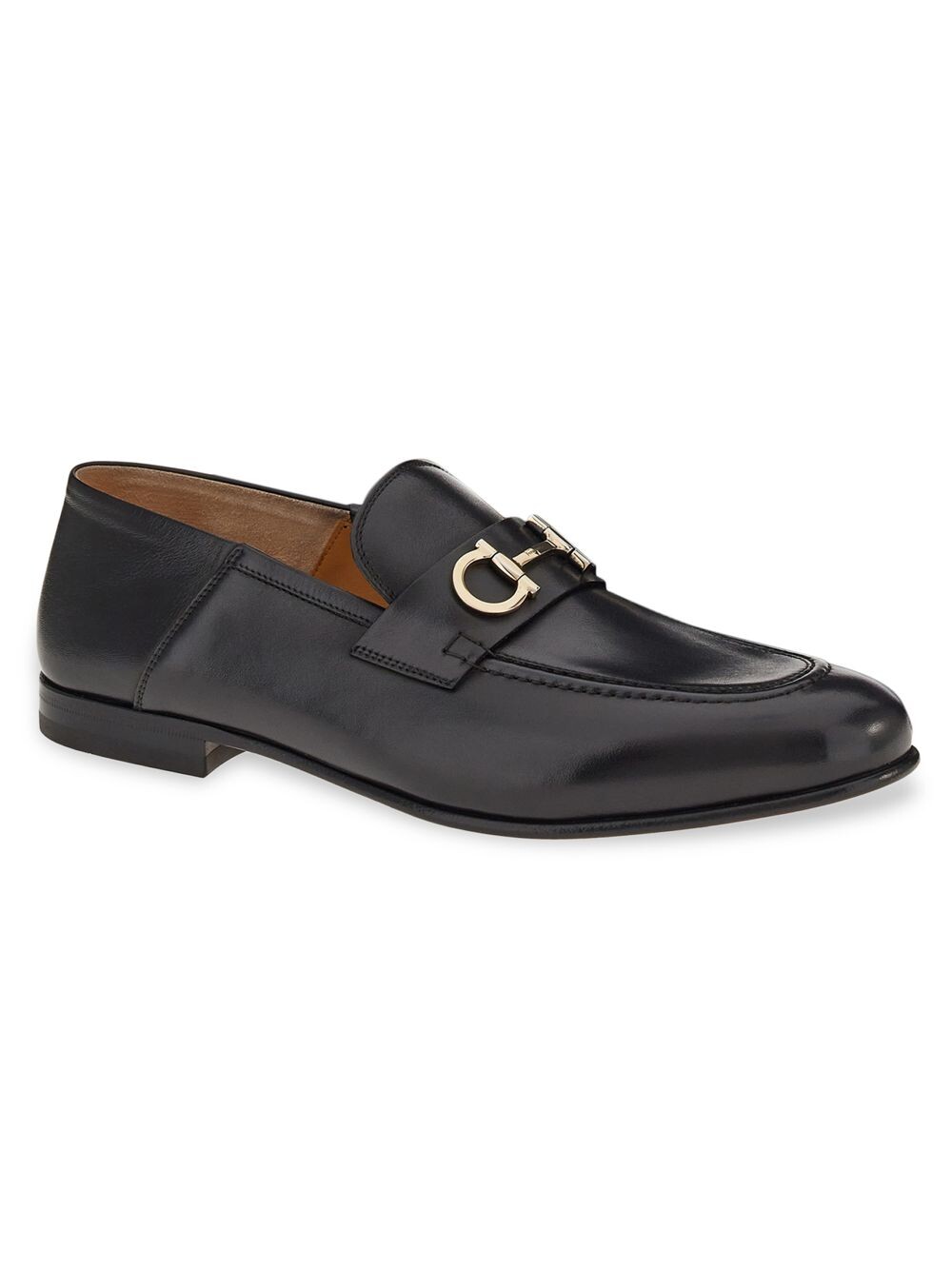

Кожаные лоферы без шнурков Gin FERRAGAMO, неро