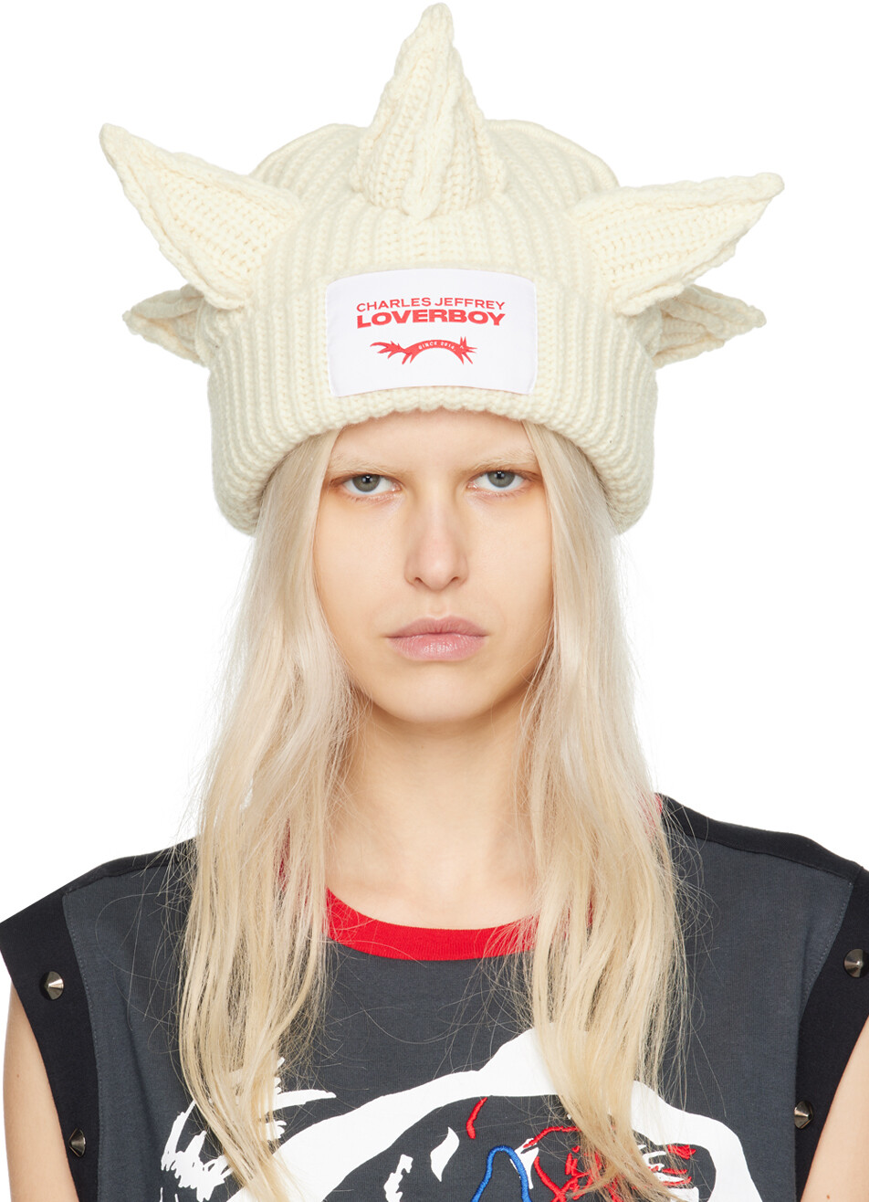 

Белоснежная шапка-берсерк Charles Jeffrey Loverboy