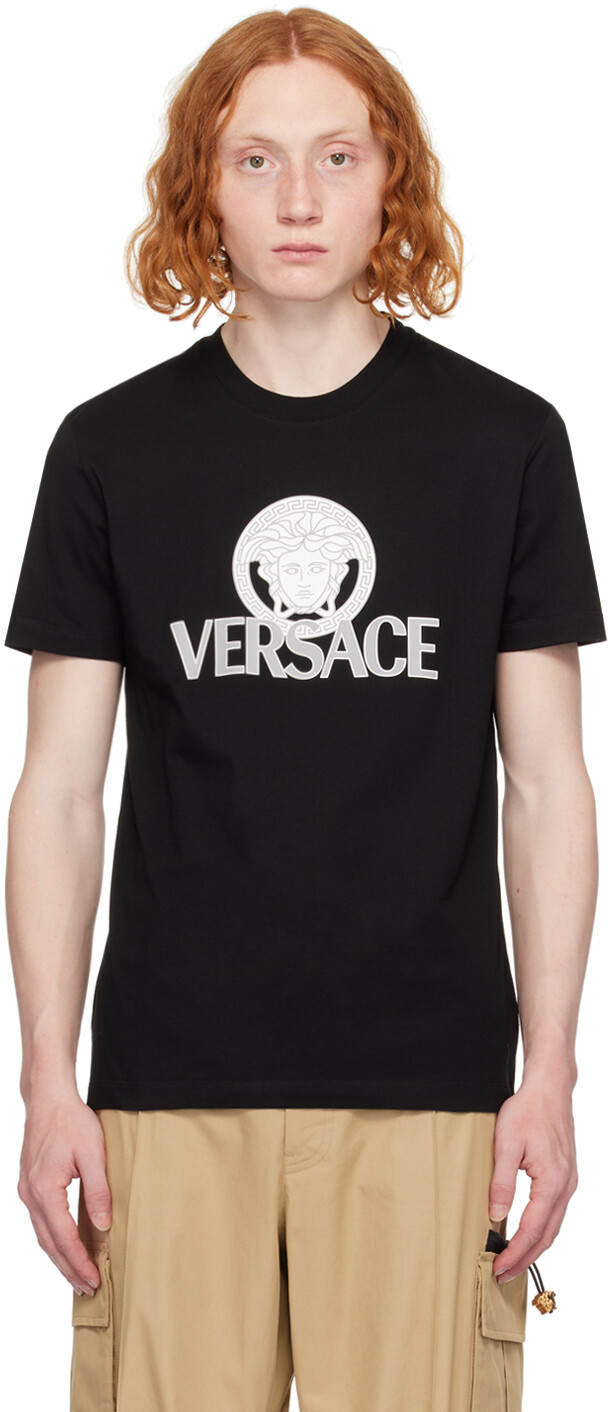 

Черная футболка с Медузой Versace, цвет Black