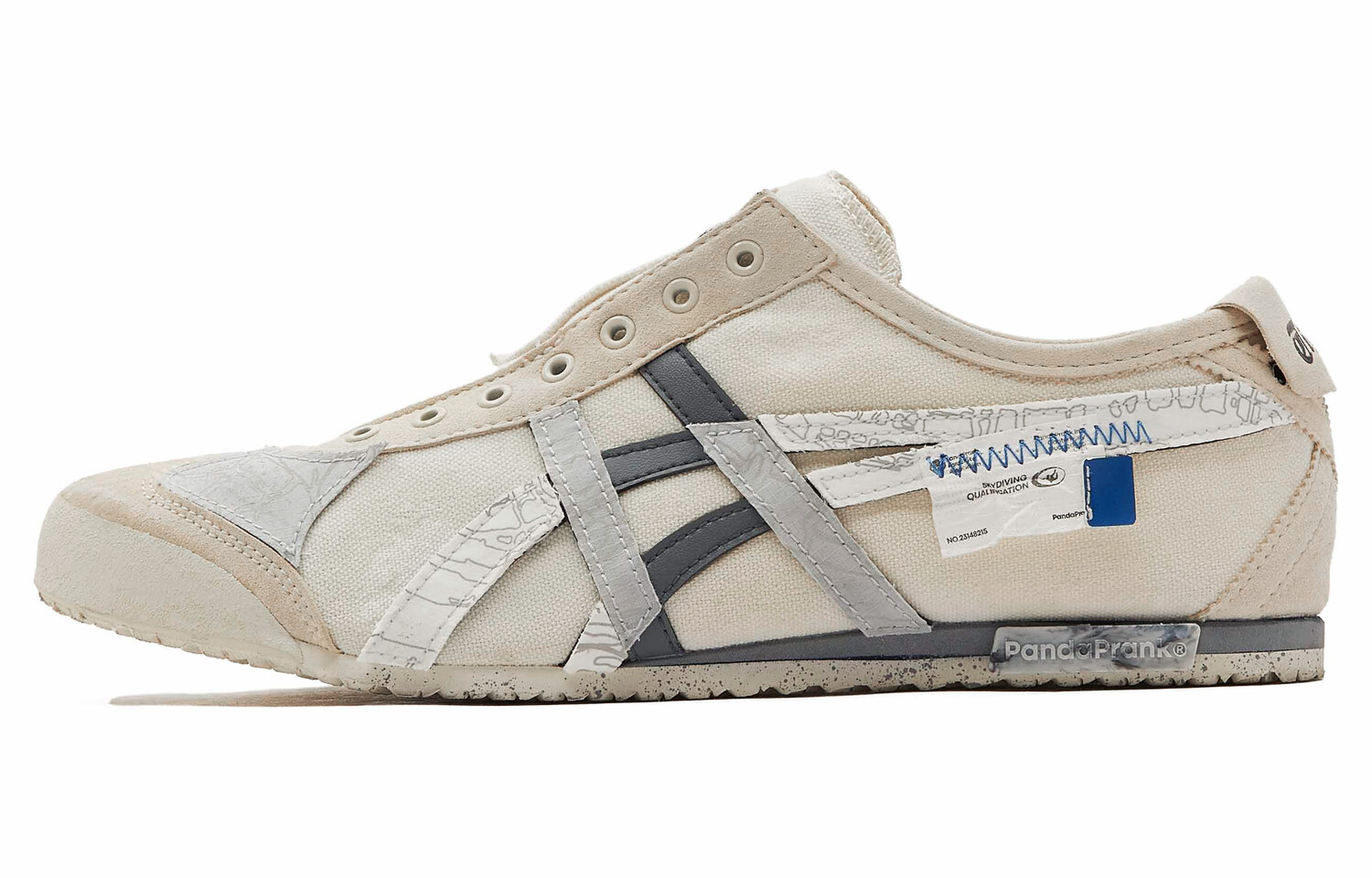 

Кроссовки Onitsuka Tiger MEXICO 66 Lifestyle Shoes Unisex Low-top Rice/white/silver, серебряный
