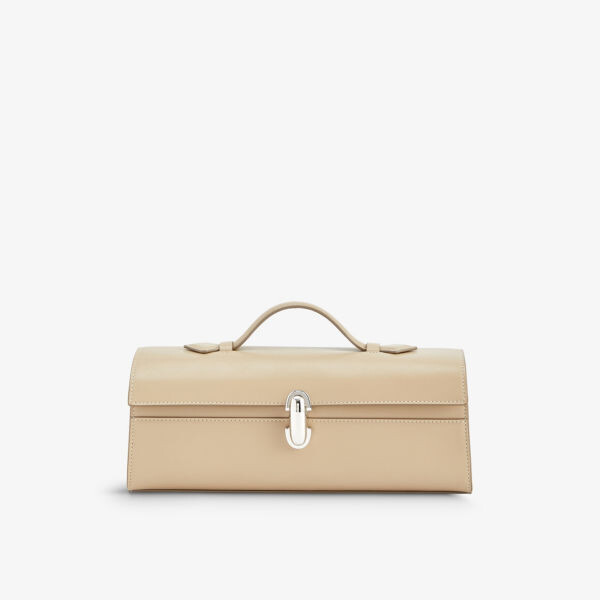 

Кожаная сумка Slim Symmetry Pochette с верхней ручкой Savette, цвет clay